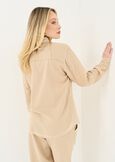 Carlotta linen and cotton blend shirt BEIGE Woman image number 3