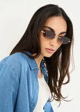 Light Gold metal rimless glasses GOLD Woman image number 1