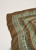 Selma block print scarf VERDEMARRONEBLU Woman image number 3
