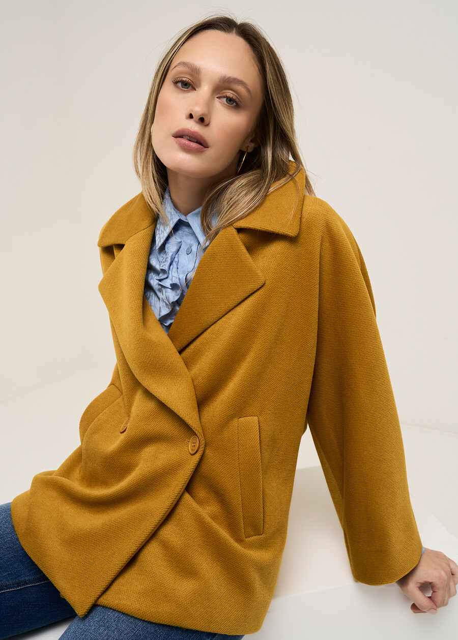 Claudy double-breasted coat BEIGE LATTEARANCIONE Woman , image number 1