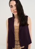 Clayd sleeveless Studio shirt VIOLA Woman image number 1