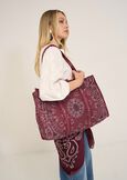 Bailey cotton shopping bag ROSSO BORDEAUX Woman image number 1