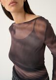 Sweety mesh top with inner top GRIGIO GREY Woman image number 3
