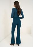 Victoria flared trousers ROSSO BORDEAUXVERDE GARDENMARRONENERO Woman image number 5