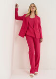 Giorgia-O linen blend trousers BLUROSABIANCO WHITEROSA FUCSIA Woman image number 1