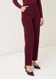 Alice pleated-texture trousers ROSSO BORDEAUXVERDE GARDENMARRONE Woman image number 3