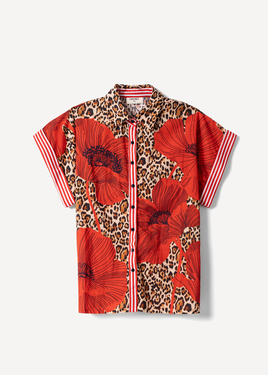 Cassy cotton shirt ROSSO Woman , image number 4