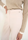 Ashley-T poly-viscose trousers BEIGE LATTE Woman image number 3