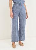 Piggy wide-leg trousers DENIM Woman image number 3