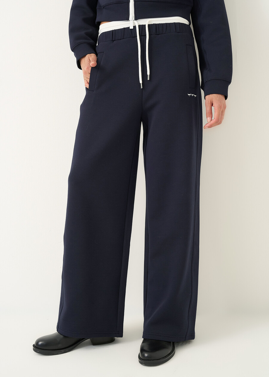 Pat double-waistband sweatpants BLU Woman , image number 2