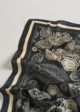 Serena cashmere print scarf NERO BLACK Woman image number 3