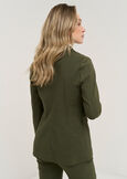 Gianna-A bengalina jacket VERDEBLU Woman image number 3