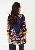 Baddy printed crepe blouse BLU Woman image number 3