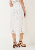 Giael openwork midi skirt BIANCO WHITE Woman image number 3