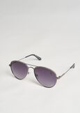 Metal sunglasses with glitter GRIGIO GUN METAL Woman image number 3