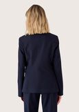 Giselle technical fabric blazer NERO BLACKBEIGE GESSOBLU Woman image number 3