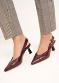 Smeralda maxi buckle slingbacks ROSSO BORDEAUX Woman image number 1