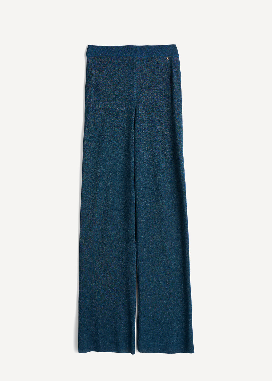 Pony lurex trousers AZZURO AZZURRO Woman , image number 5