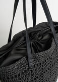 Brigitte maxi crochet shopper NERO BLACK Woman image number 3
