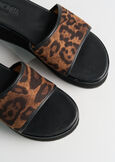 Stanley-A animalier print wedge sandal MARRONE CARAMELLO Woman image number 3