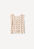 Thandra sleeveless knit top BEIGE LIGHT BEIGE Woman image number 4