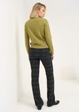 Carrie check Laboratorio pants BLU BLUE Woman image number 4
