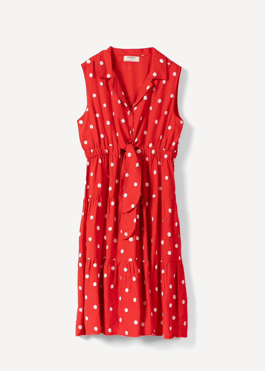 Amior short polka dot dress ROSSO Woman , image number 6