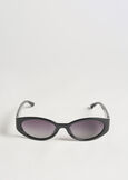 Eco-poly oval sunglasses MARRONENERO BLACK Woman image number 1