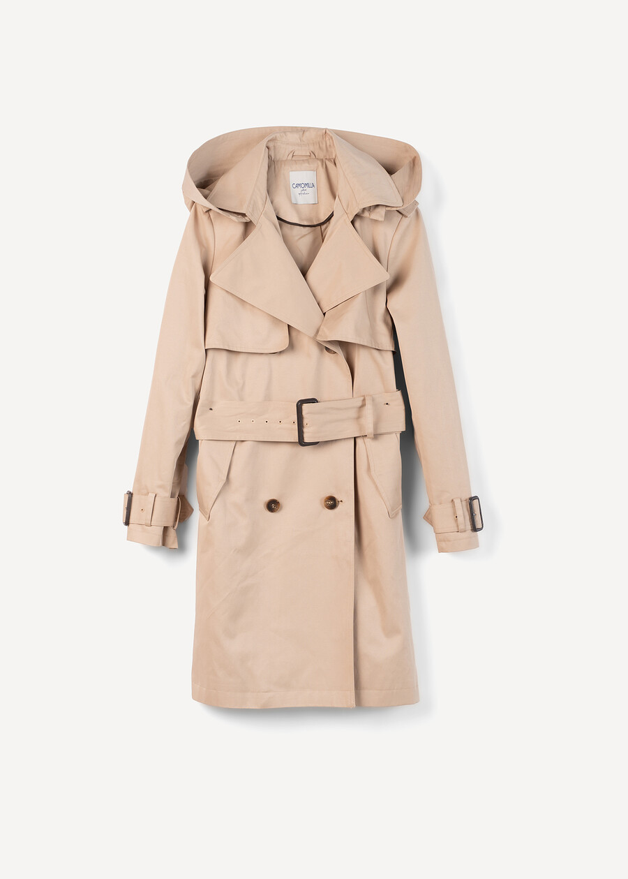 Timon hooded trench coat BEIGEBLU Woman , image number 6
