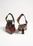 Smeralda maxi buckle slingbacks ROSSO BORDEAUX Woman image number 4