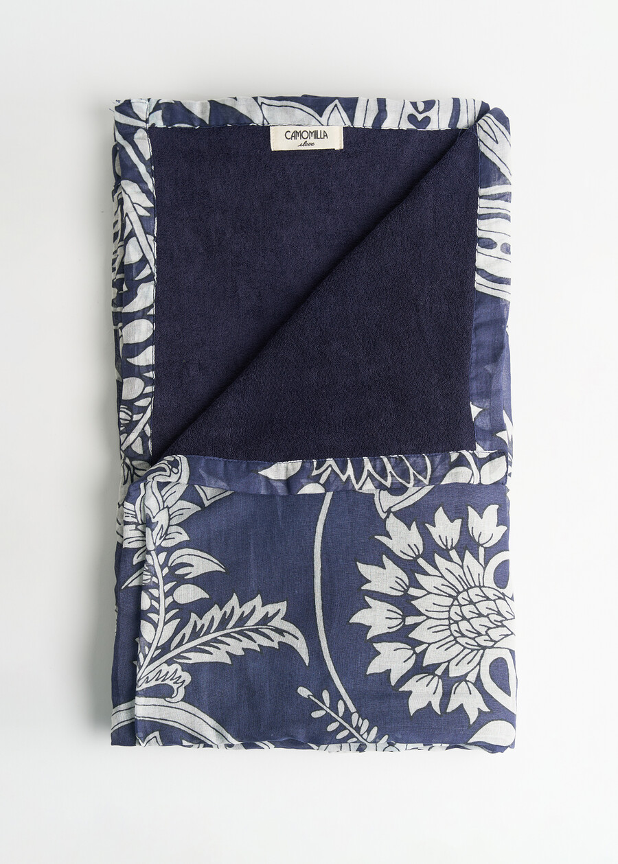 Tessa-A blue pattern beach towel BLU Woman , image number 2