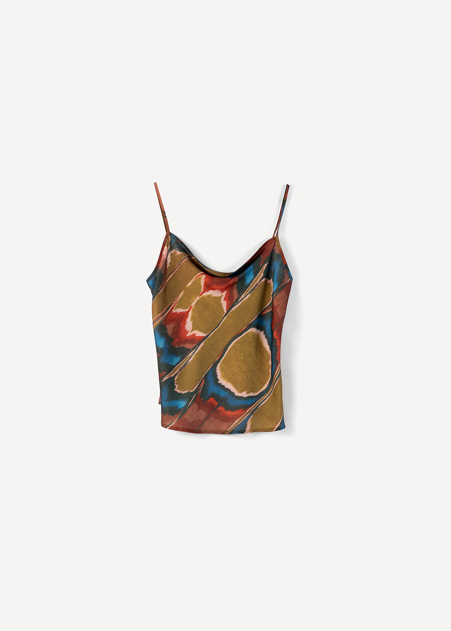 Taddeo Africa print top VERDE Woman , image number 5