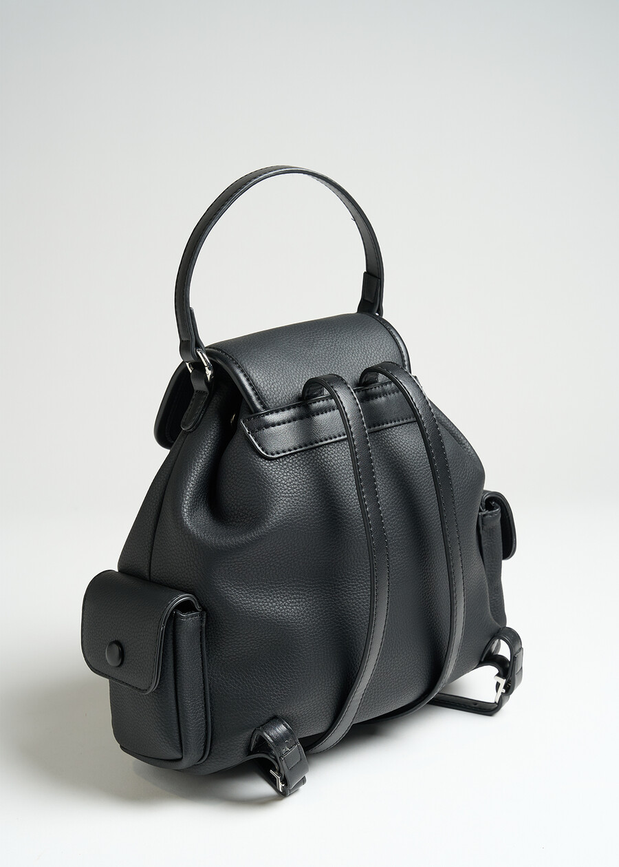 Briky black faux leather backpack NEROMARRONE Woman , image number 3