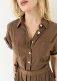 Aron midi shirt dress MARRONE Woman image number 3