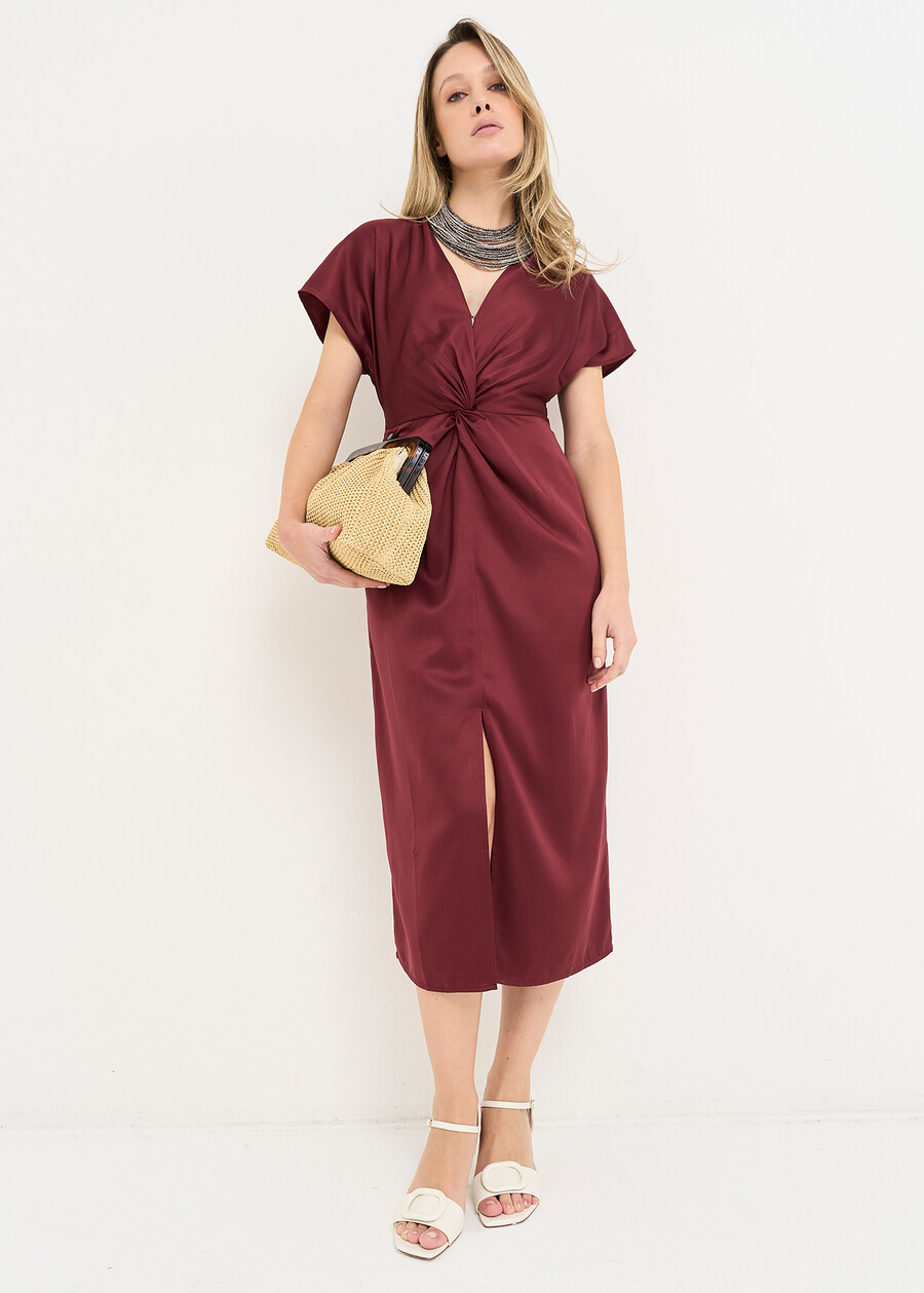 Arios cut-out midi dress MARRONE BRONZEVIOLA Woman , image number 1