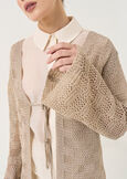 Carina long lurex cardigan GOLD Woman image number 2