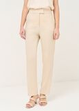 Alba wide-leg cady trousers ARANCIONEBEIGE Woman image number 3