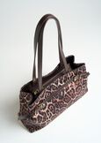Bahla animal print shopping bag MARRONE Woman image number 4