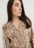 Bly printed embroidered blouse BLU AVIONBEIGE Woman image number 2