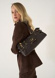 Basha faux leather bowling bag MARRONE Woman image number 1