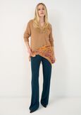 Margot V-neck knit top MARRONEBLU Woman image number 5