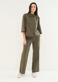 Pat cotton trousers VERDEBLU Woman image number 1