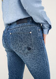 Diky animalier denim trousers DENIM MEDIUM DENIM Woman image number 4