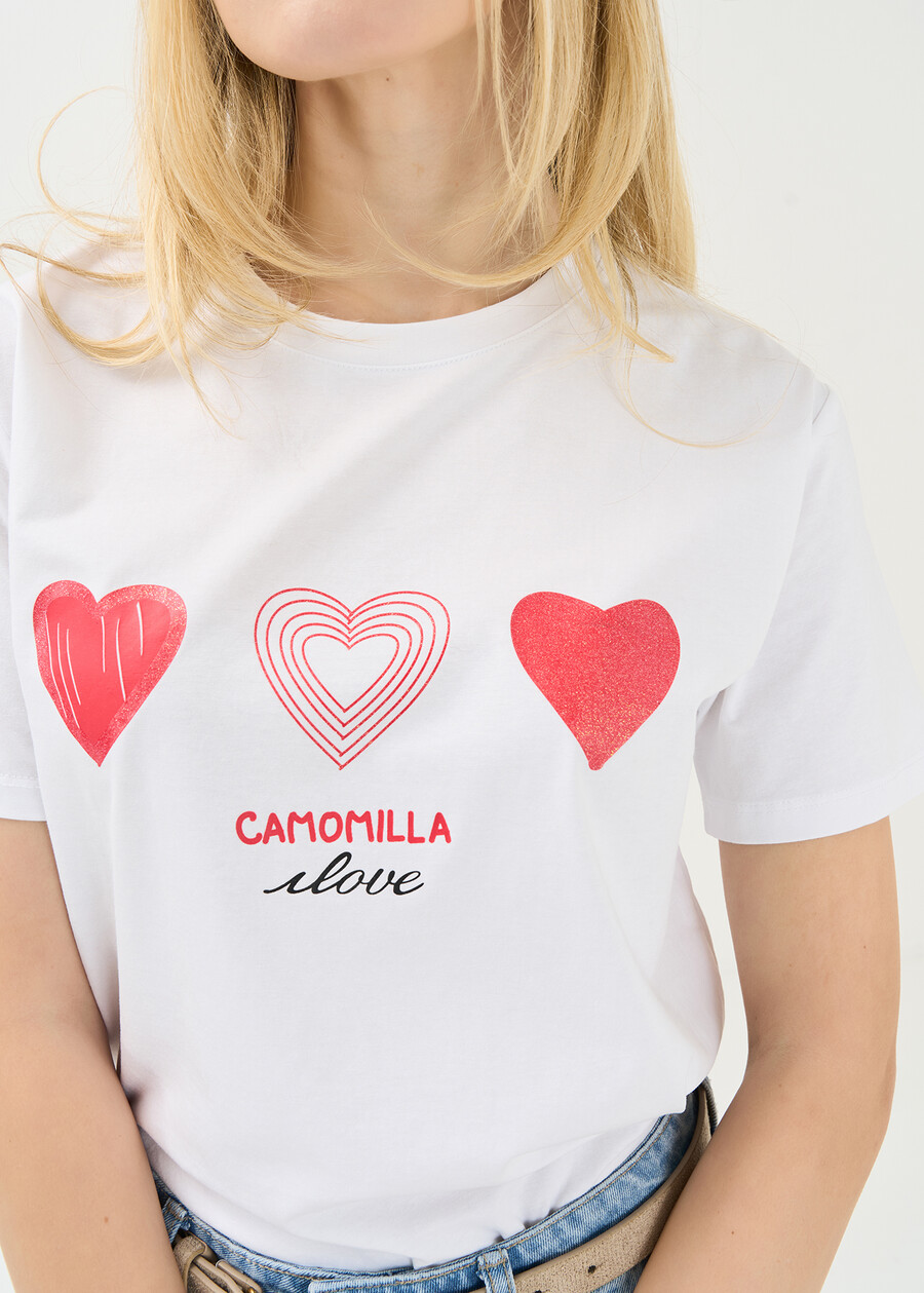 Sonney I Love cotton T-shirt BIANCO WHITE Woman , image number 2