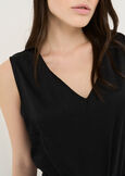 Tymon strass and lace top BEIGENERO BLACK Woman image number 2