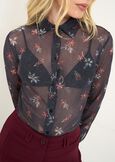 Carley floral mesh shirt NERO Woman image number 2