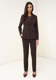 Giselle slim fit blazer ROSSO BORDEAUXVERDE GARDENMARRONE Woman image number 5