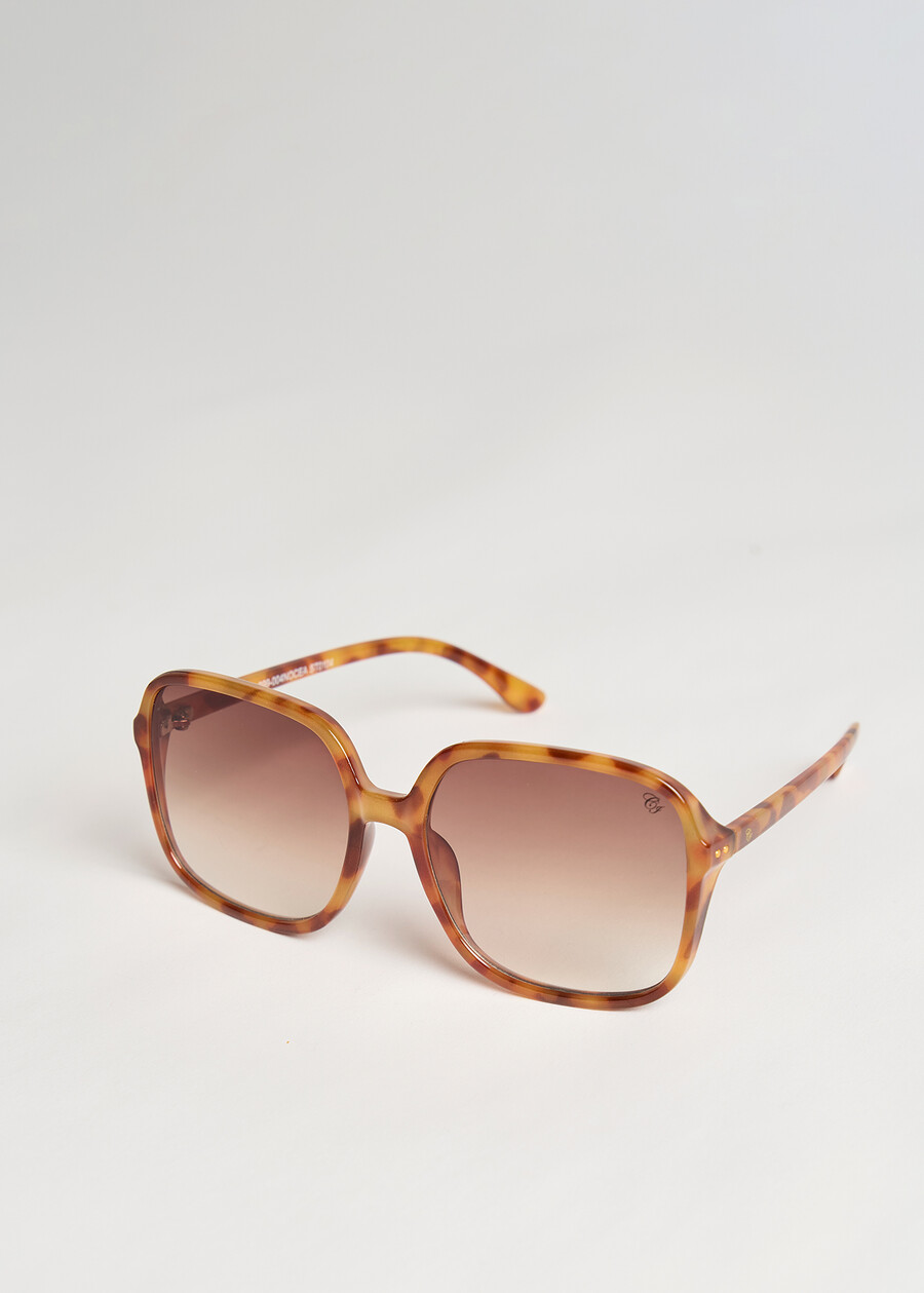 Eco-poly Seventies sunglasses MARRONE Woman , image number 2