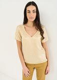 Birky jacquard blouse BEIGEBIANCO WHITE Woman image number 1