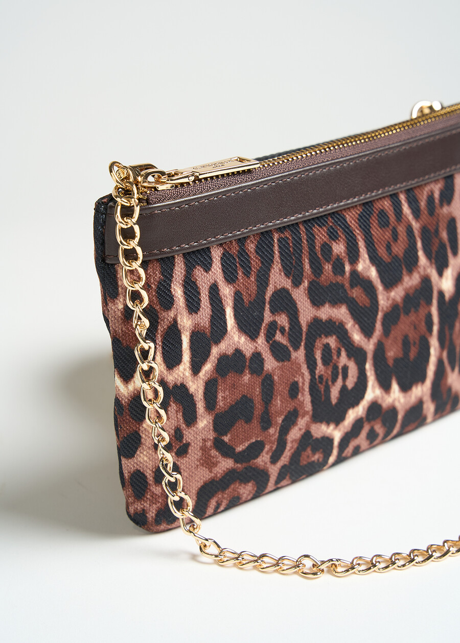 Tonga leopard print crossbody bag MARRONE Woman , image number 2